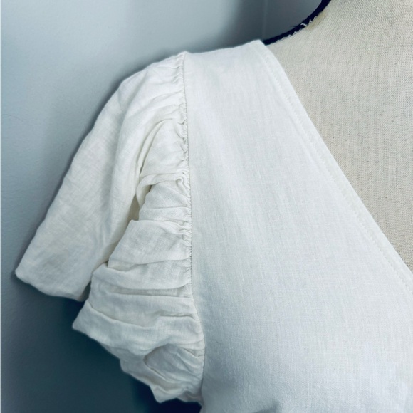 Free People Can't Get Enough Wrap Top in Ivory, Small, EUC - Picture 8 of 14